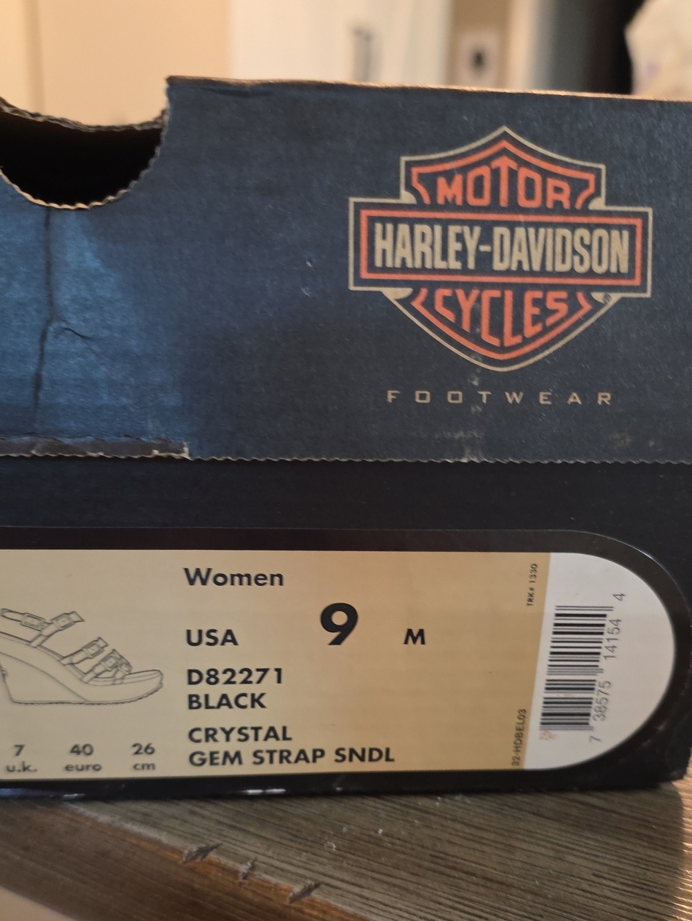 Harley-Davidson Black Gem Strap Women’s Sandal